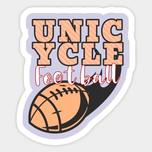 Unicycle Football Sticker